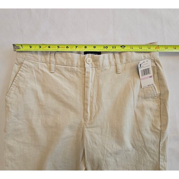 NWT *NAUTICA* Men's Chino Light Khaki Zip Fly 8.5" Classic Fit Deck Shorts 32 - Picture 5 of 9